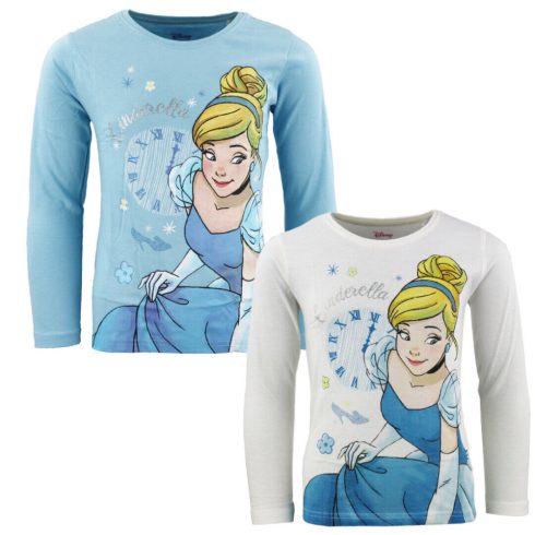Disney Hercegnők Cinderella gyerek hosszú póló, felső 98-128 cm