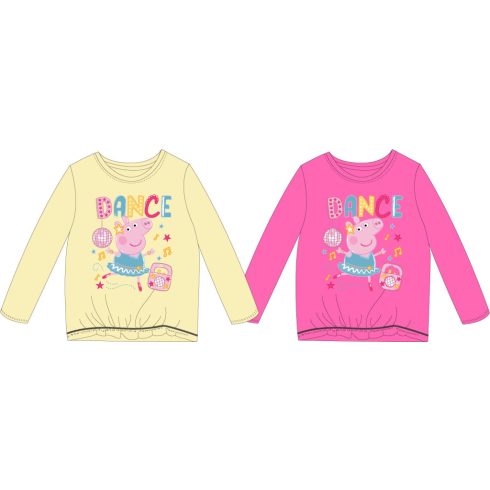 Peppa malac Dance gyerek hosszú póló, felső 92-116 cm
