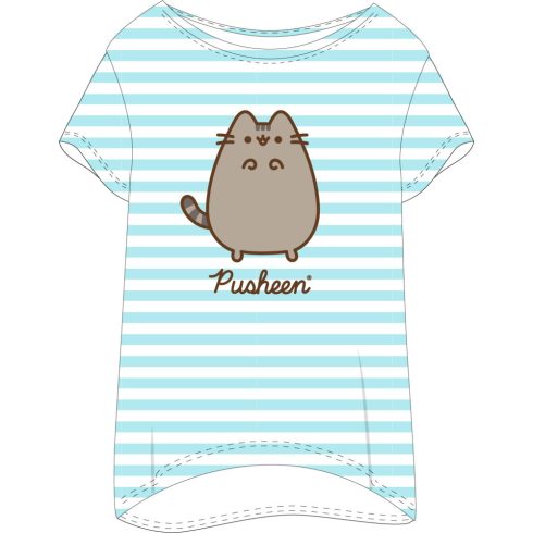 Pusheen Striped női rövid hálópóló XS