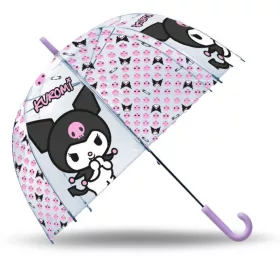 Hello Kitty Kuromi Kinder-Regenschirm, transparent, Ø70 cm