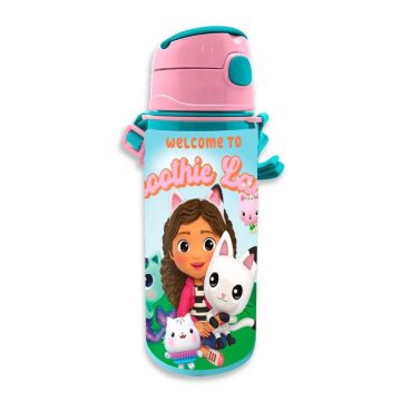   Gabi babaháza Smoothie Land alumínium kulacs akasztóval 600 ml