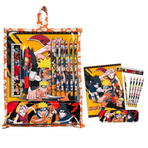 Naruto írószer szett tartóval