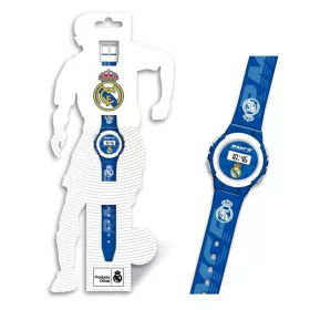 Real Madrid Emblem Blaue Digitaluhr