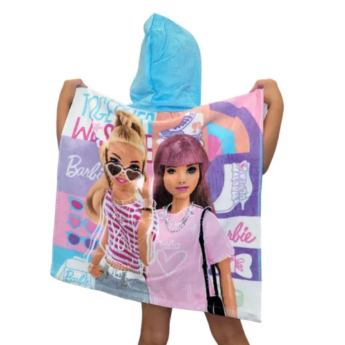 Barbie Together Strandtuch-Poncho 60x120 cm