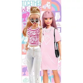 Barbie Together Badetuch, Strandtuch 70x140cm