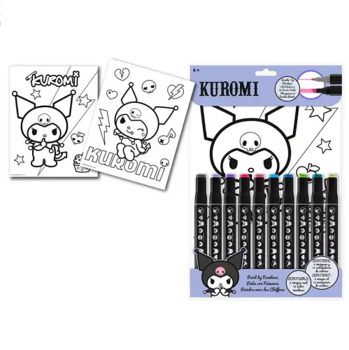 Hello Kitty Kuromi Malvorlagen