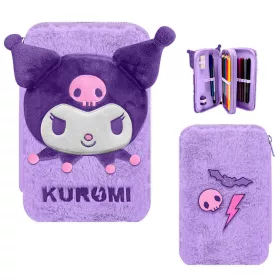   Plyšový držiak na perá Hello Kitty Kuromi s 2 poschodiami
