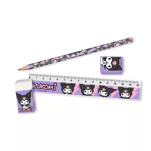 Sada písacích potrieb Hello Kitty Kuromi, 5 ks