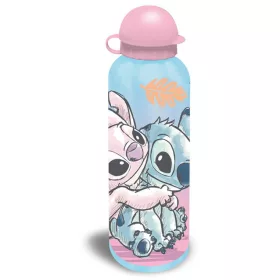   Disney Lilo & Stitch, die Sternenhund-Trinkflasche „Cheeky Hug“ aus Aluminium mit Trinkverschluss, 500 ml