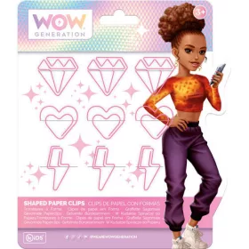 Sada ružových sponiek na papier WOW Generation Megan