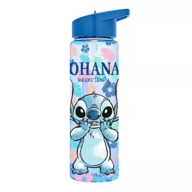   Disney Lilo a Stitch, Ohana plastová fľaša so slamkou 600 ml