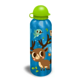   Animal Into the Forest Blaue Aluminiumflasche mit Trinkverschluss 500 ml
