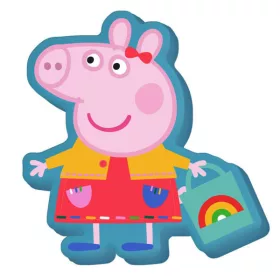 Peppa Pig Einkaufskissen, Dekokissen 35 cm aus Velours