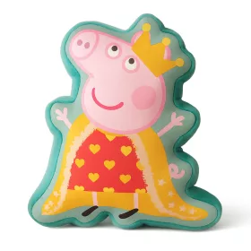 Peppa Pig Kissen in Queen-Form, Dekokissen 35 cm aus Velours