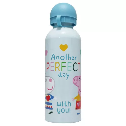 Hliníková fľaša Peppa Pig Perfect Day s uzáverom 500 ml