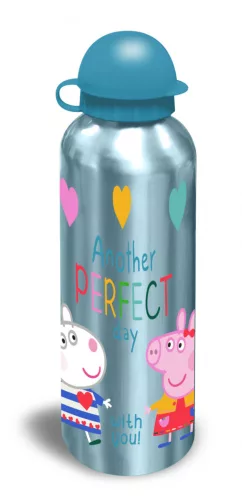 Hliníková fľaša Peppa Pig Perfect Day s uzáverom 500 ml