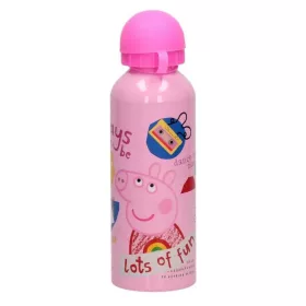 Peppa Pig Fun Aluminiumflasche mit Trinkverschluss, 500 ml