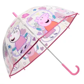   Peppa Pig Springseil, transparenter Kinderregenschirm, Ø70 cm