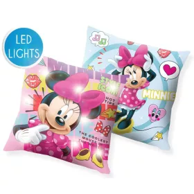   Disney Minnie Style Icon LED-Leuchtkissen, Dekokissen 40x40 cm