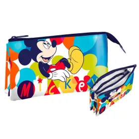   Detská toaletná taštička Disney Mickey Colors, držiak na pero s 3 priehradkami