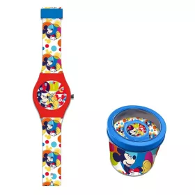 Disney Mickey Bubble Analog-Uhr in Metallbox
