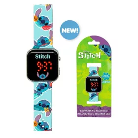   Disney Lilo und Stitch, der Sternenhund, magische blaue digitale LED-Uhr