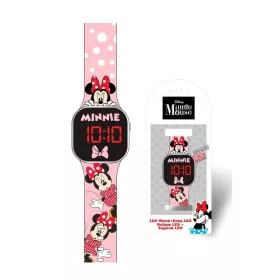 Disney Minnie Pink Digitaluhr mit LED-Anzeige