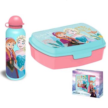  Disney Jégvarázs Enchanted szendvicsdoboz + alumínium kulacs szett
