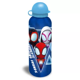   Spiderman Blue Web Aluminiumflasche mit Trinkverschluss, 500 ml