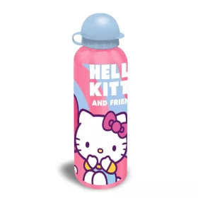   Roztomilá hliníková fľaša Hello Kitty Friends s náušníkom 500 ml