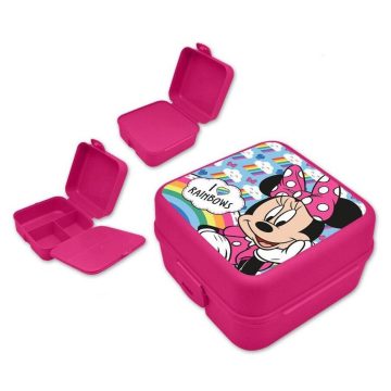   Disney Minnie Rainbows több rekeszes uzsonnás doboz, szendvicsdoboz