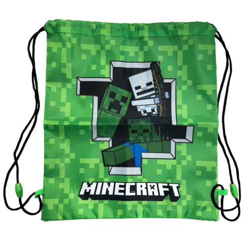 Športová taška Minecraft Creeper do posilňovne 37 cm