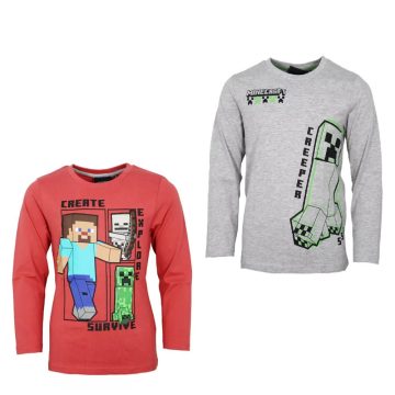   Minecraft gyerek hosszú ujjú póló, felső 6 - 12 év / 116 - 152 cm