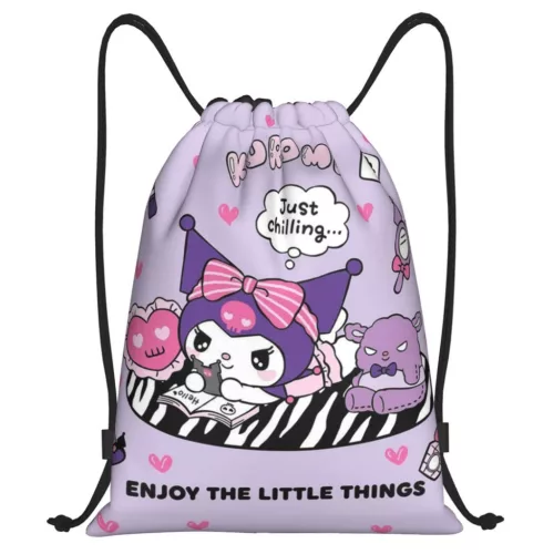 Športová taška Hello Kitty Kuromi, taška do posilňovne 40 cm