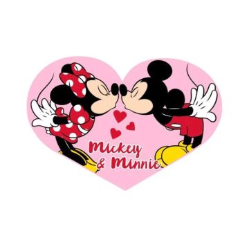   Disney Minnie, Mickey Heart 3D formapárna, díszpárna 40 cm