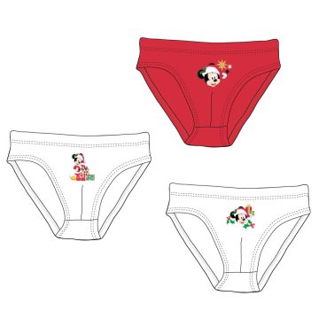   Disney Mickey Gifts karácsonyi gyerek fehérnemű, alsó 3 darab/csomag 2 - 8 év / 92 - 128 cm