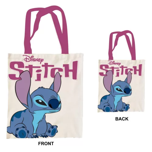 Disney Lilo és Stitch, A csillagkutya Cosmic Cutie vászontáska, bevásárlótáska 44 cm