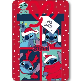  Disney Lilo & Stitch, Weihnachtsmann-Fleecedecke mit Sternenhund, 100 x 140 cm