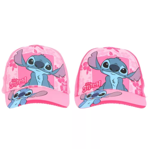 Disney Lilo a Stitch, Hviezdny psík, sladká ružová detská baseballová čiapka 52-54 cm