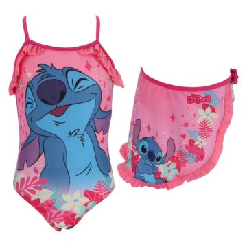   Disney Lilo és Stitch, A csillagkutya Pink gyerek fürdőruha és sarong szett 3 - 8 év / 98 - 128 cm