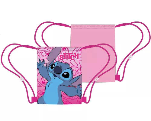 Disney Lilo a Stitch, športová taška The Star Dog Pink Planet, taška do posilňovne 40 cm
