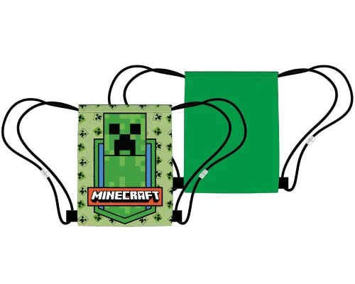 Športová taška Minecraft Green Zone, taška do posilňovne 40 cm