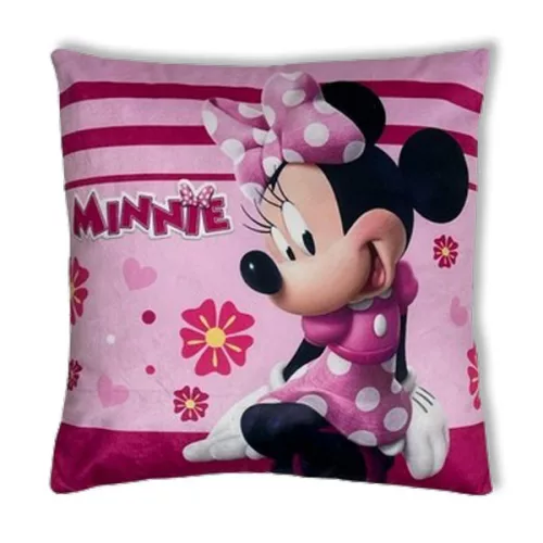 Disney Minnie Kissen, Dekokissen 38x38 cm aus Velours
