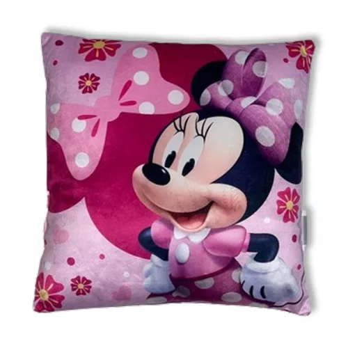 Disney Minnie Kissen, Dekokissen 38x38 cm aus Velours
