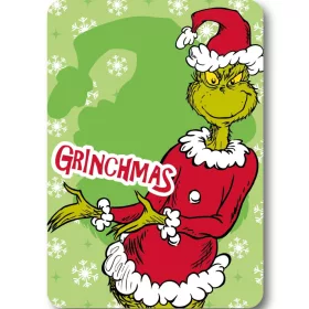 Weihnachts-Fleecedecke „Der Grinch“ (100 x 140 cm)