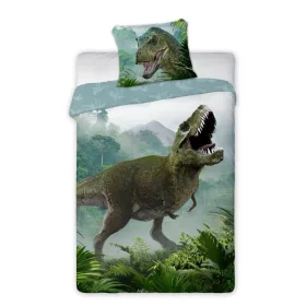 Dinosaurier-T-Rex-Wald-Bettbezug 140×200cm, 70×90 cm