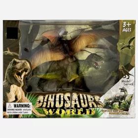   Dinosaurier-Fleischfresser, Plastikfiguren-Set mit 2 Figuren in Box