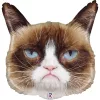 Grumpy Cat Face fólia lufi 61 cm