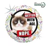 Grumpy Cat Better with Age fólia lufi 46 cm