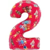 CoComelon Red 2-es szám fólia lufi 66 cm